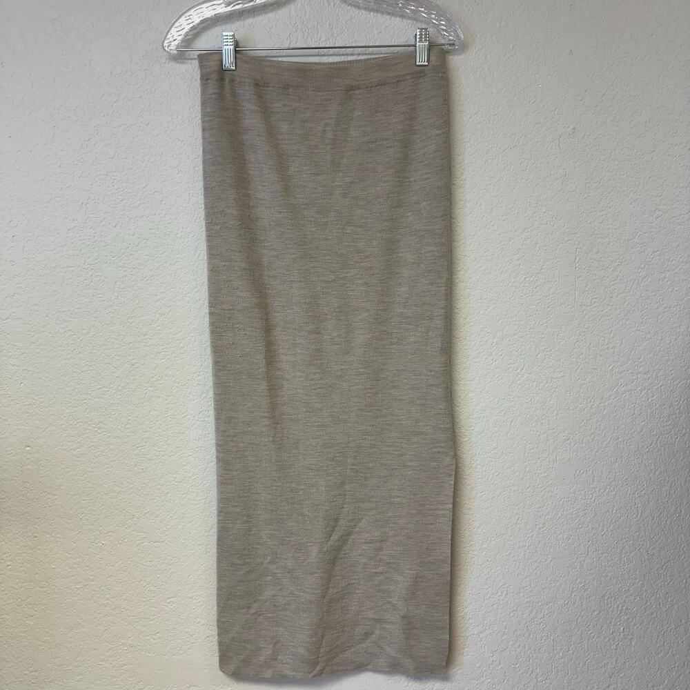 Brochu Walker Slim Fit Merino Wool Knit Midi Skirt Size Medium